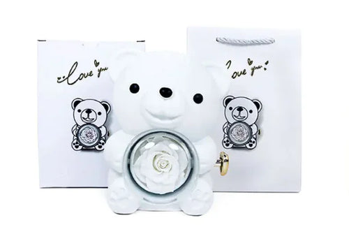 Rotating Bear Gift Box Jewelry Box