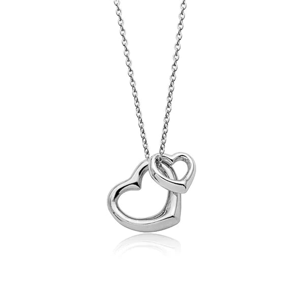 Fashion gold plated heart-shaped necklace f