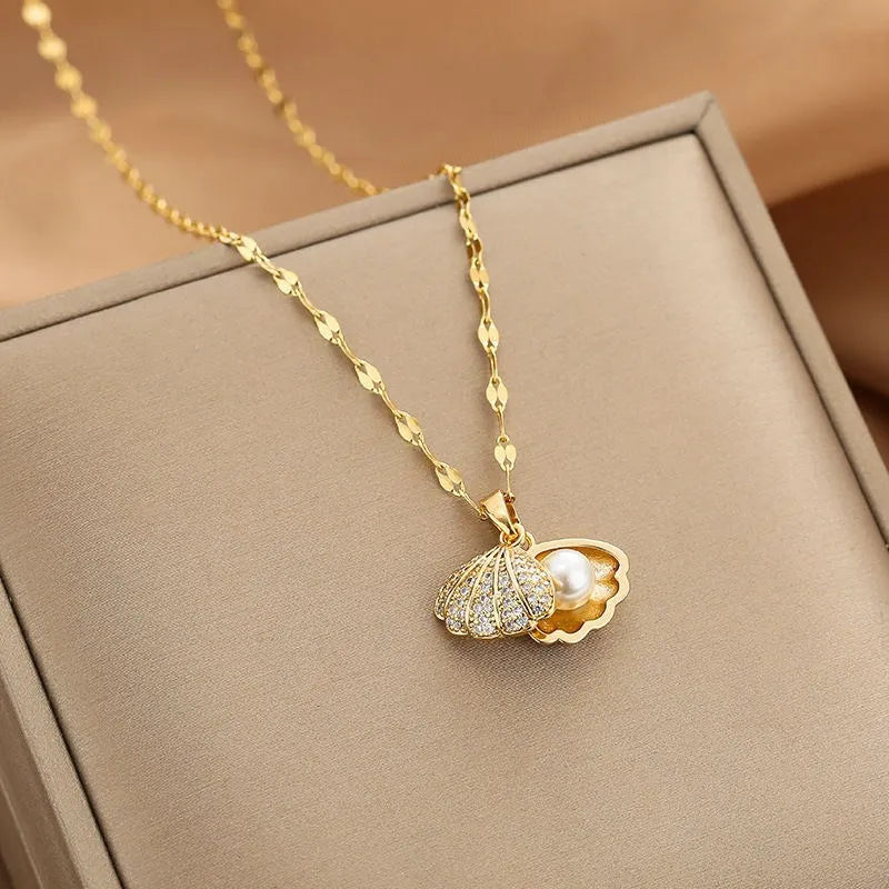 Gold-Plated Clavicle Necklace