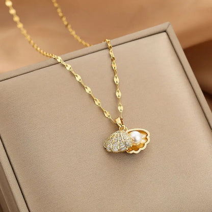 Gold-Plated Clavicle Necklace