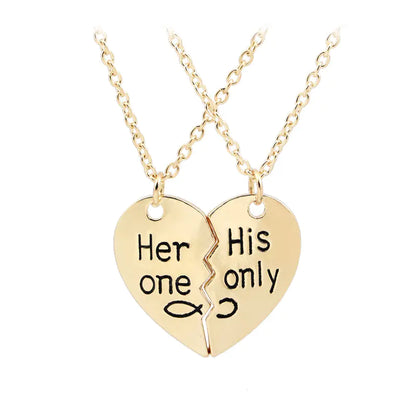 Heart-Shaped Pendant Necklace f