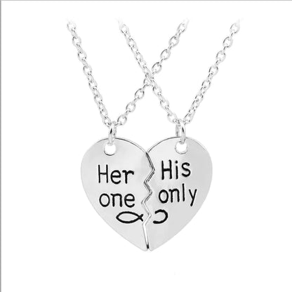 Heart-Shaped Pendant Necklace f
