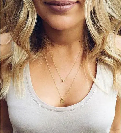 Gold Beaded Choker Necklace