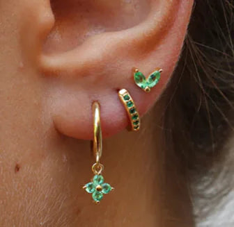 Gold-Plated Earring and Pendant Set