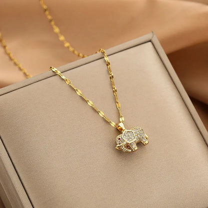 Gold-Plated Clavicle Necklace